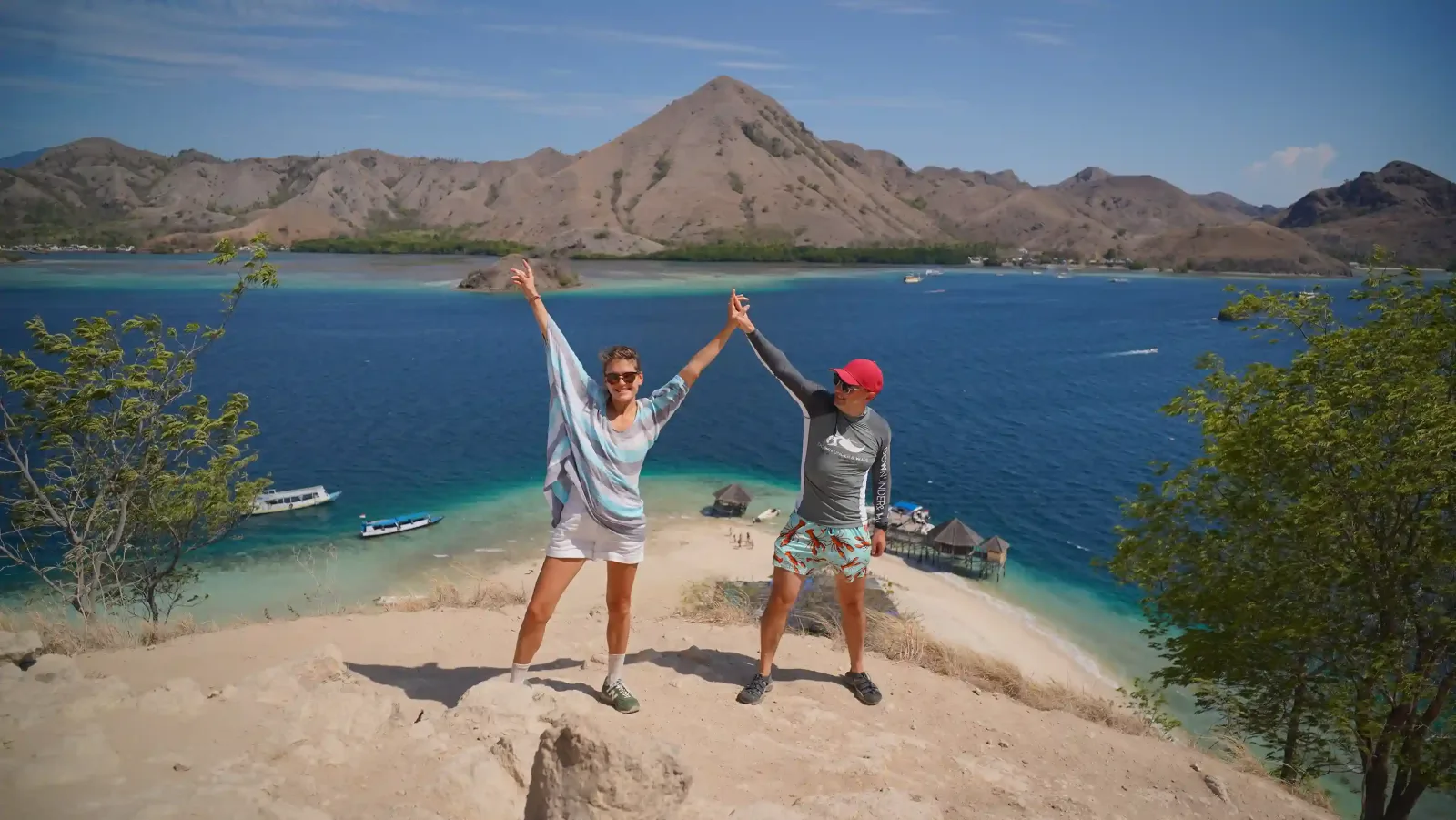 Guests on a sandbar