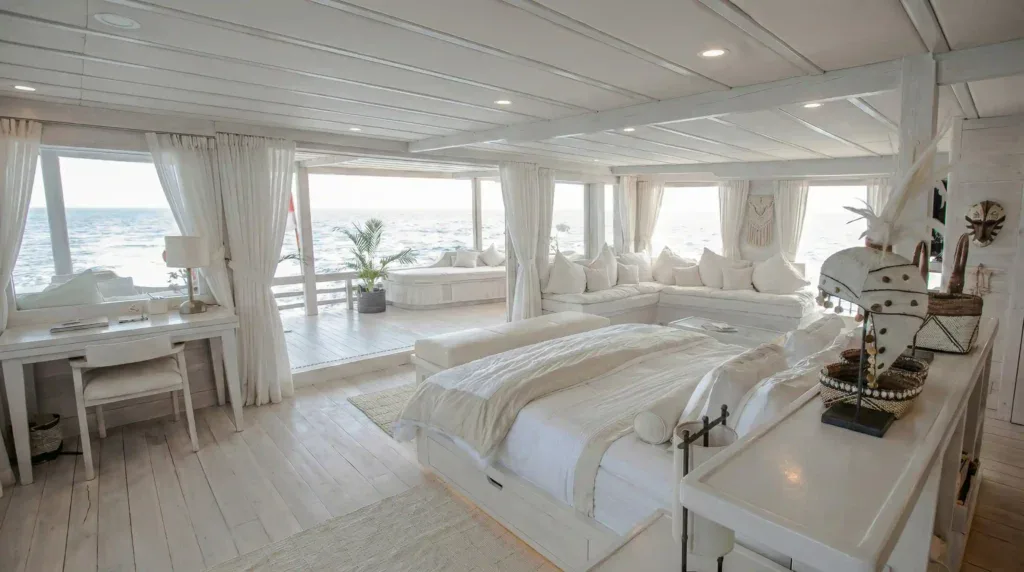 An ensuite cabin aboard Komodo Signature