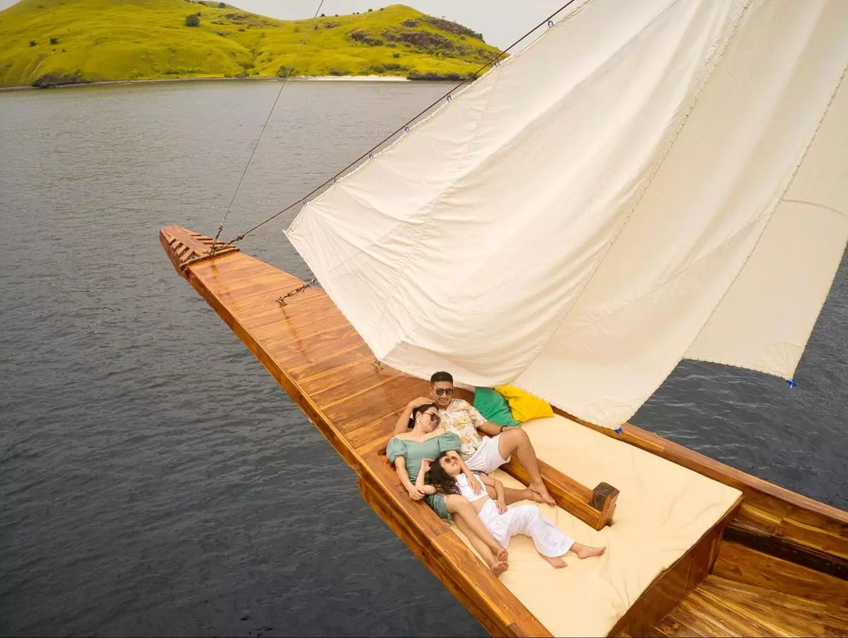 The sun deck of a phinisi